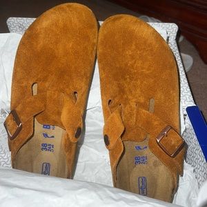 Birkenstock Boston suede leather
